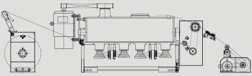 水箱式拉絲機(jī)結(jié)構(gòu)示意圖